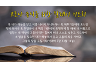 코로나 종식을 위한 릴레이기도회
